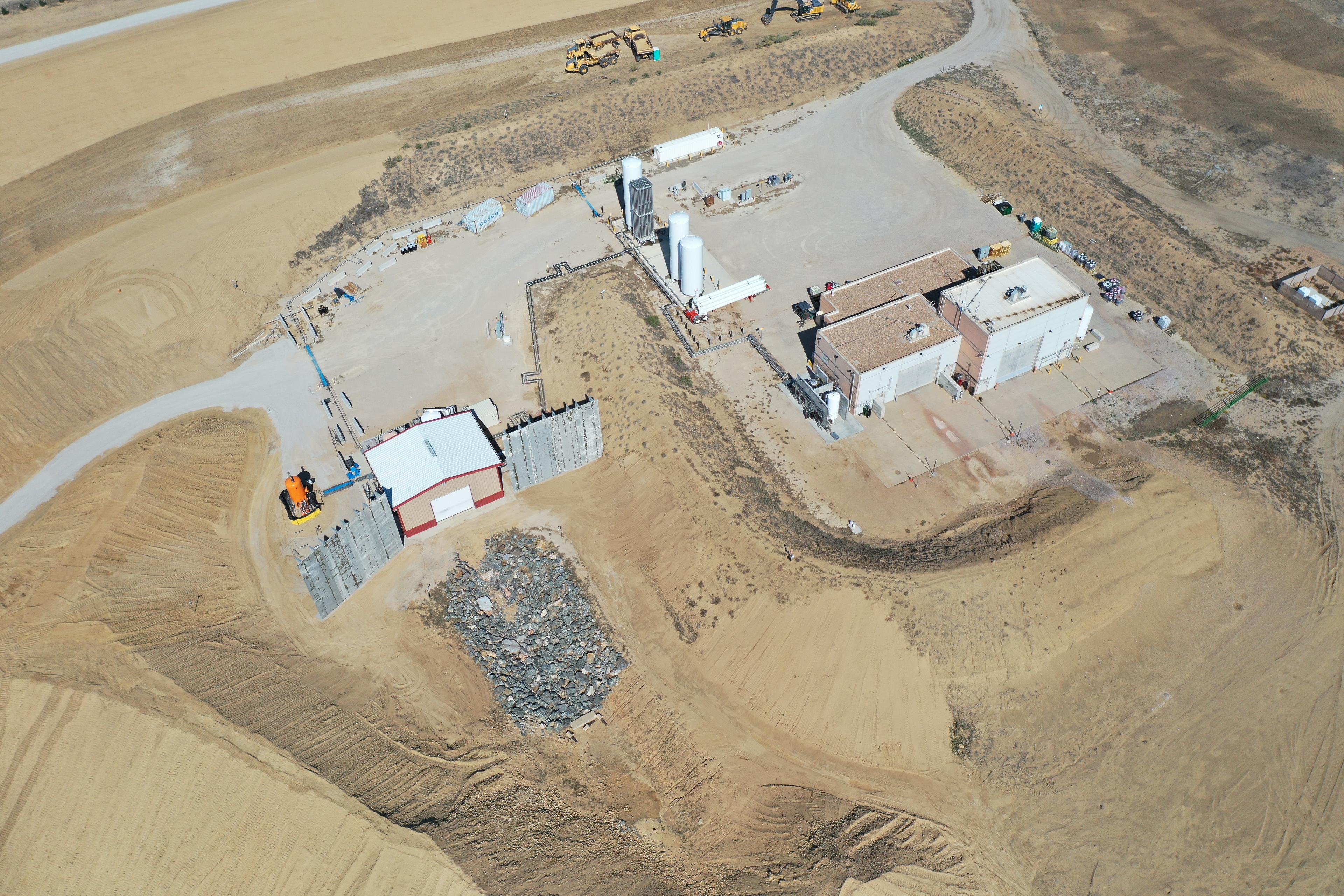 Engine test stands at Ursa Major's headquarters in Berthoud, Colorado.