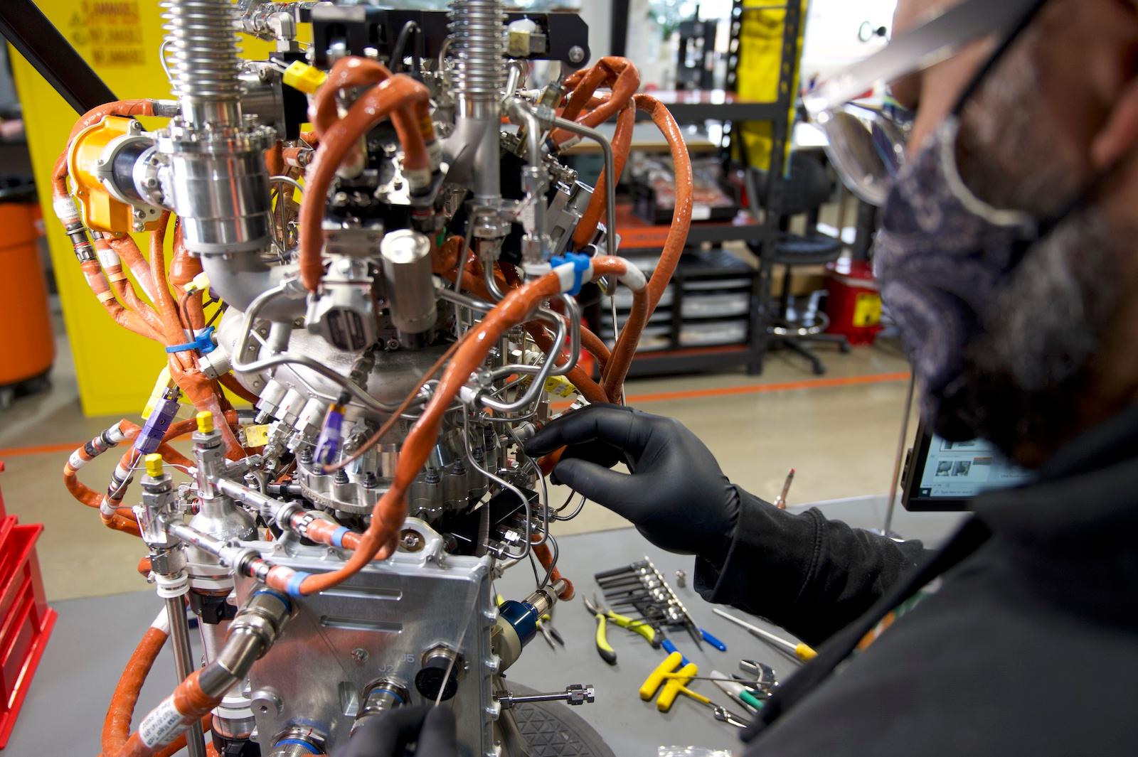 Ursa Major employee works on Hadley